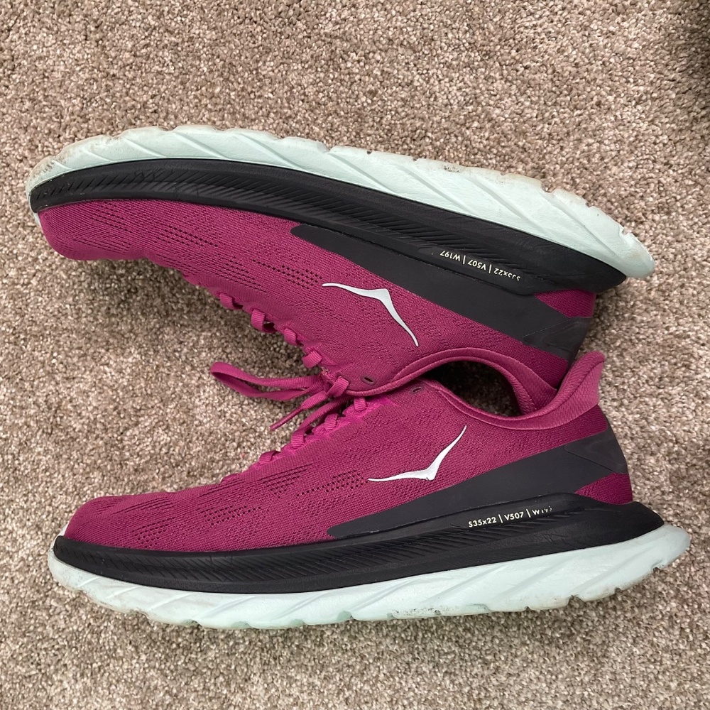 Hoka Mach 4 Road Running Shoes Fuchsia Women’s Size 9.5 US - Picture 9 of 13